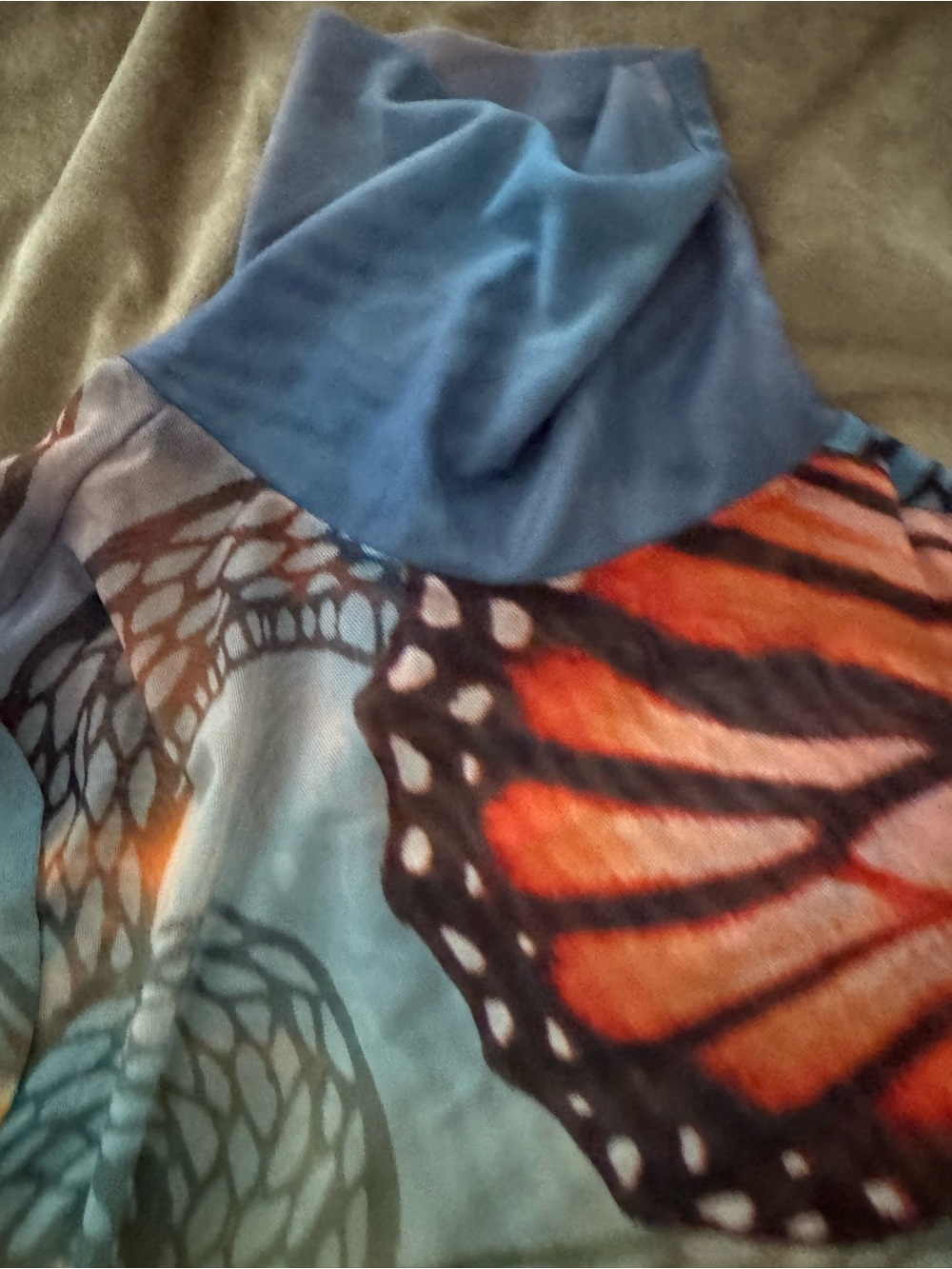 AFRM Butterfly Print Long Sleeve Mesh Top in Multicolor- Set of 2 - Picture 2 of 6